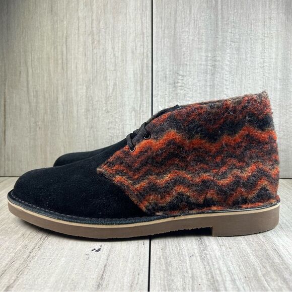 Worn 1x Clarks Bushacre 3 Mid Wool Suede Chukka Ankle Boot Mens Size 12 - Picture 1 of 10